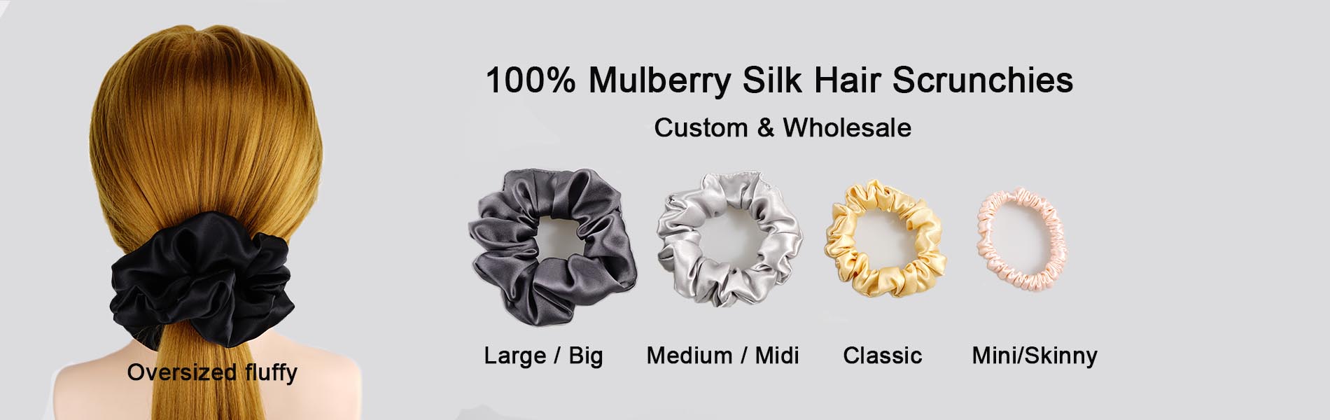 wholesale silk scrunchies