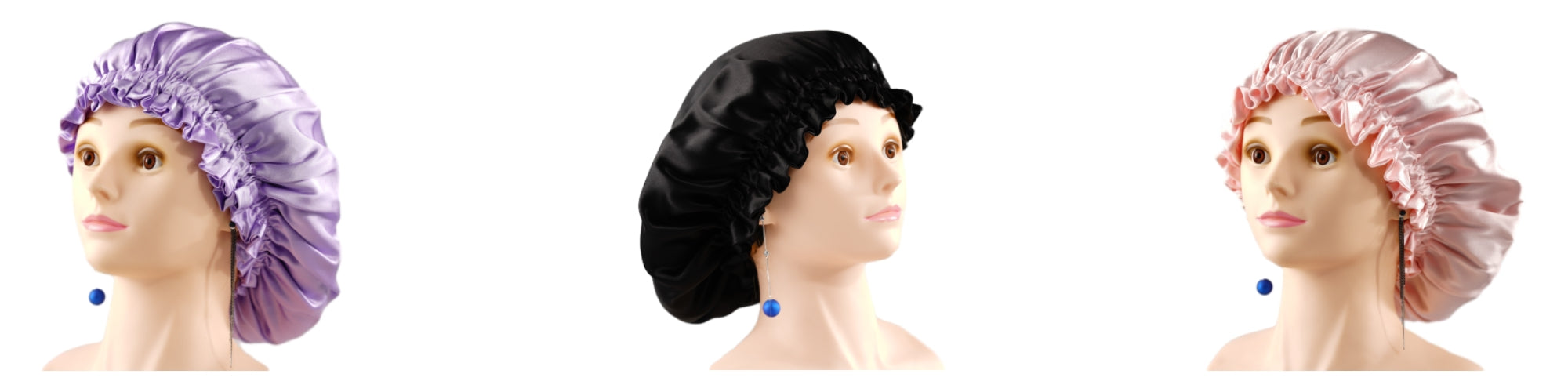 Double side silk bonnet classic types without drawstring