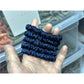 Navy Blue silk scrunchies mini