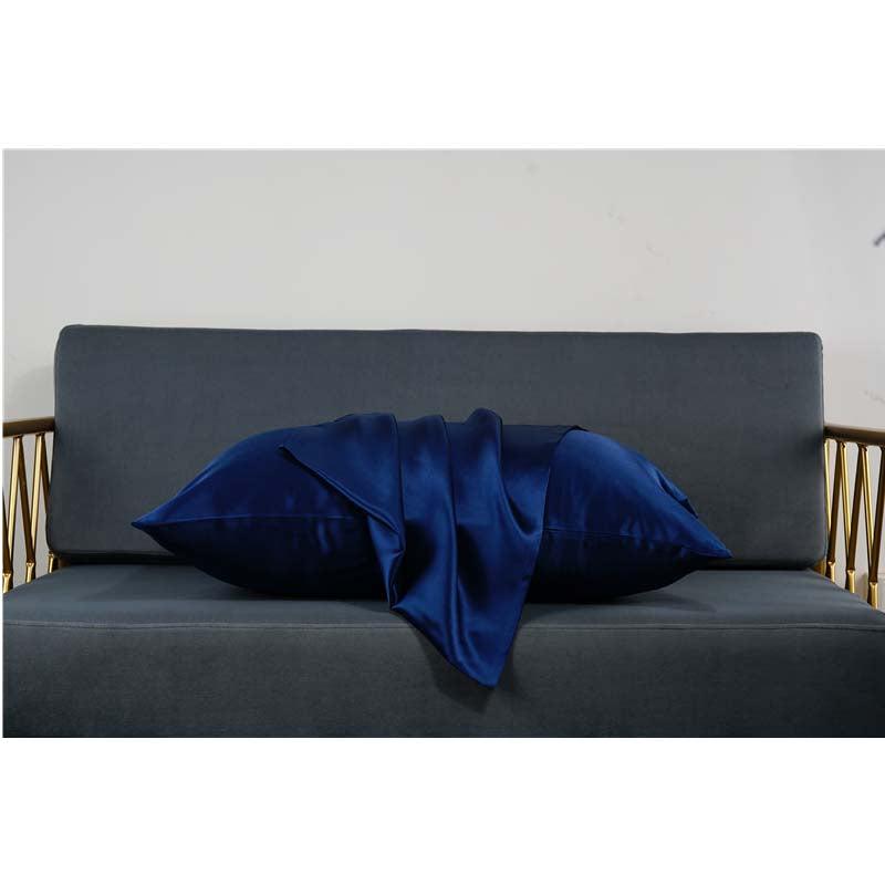 19 Momme silk pillowcase - Envelope - Queen - Navy Blue