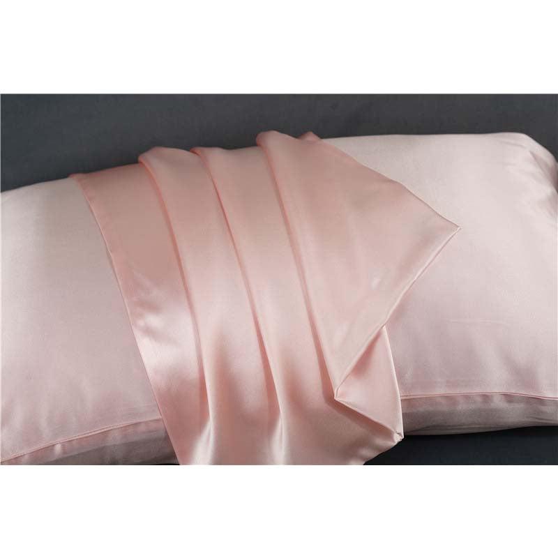 19 Momme silk pillowcase - Envelope - Queen - Pink