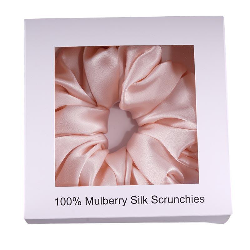 Silk Oversized Scrunchie Pink