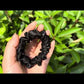 Crystal Silk Scrunchies Black Classic