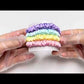 Small silk scrunchies Rainbow - 4 pack - dropshipping