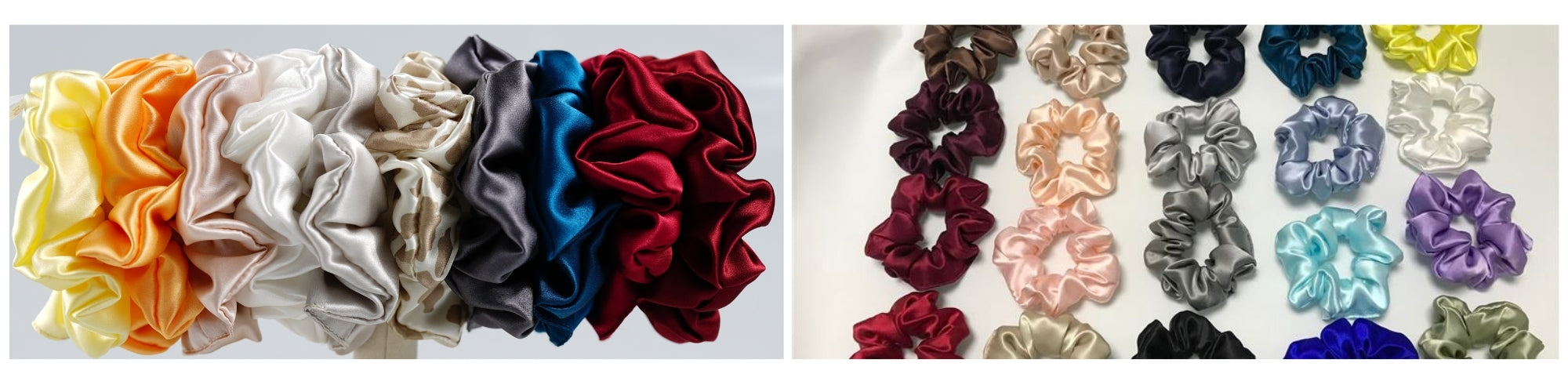 large silk scrunchies