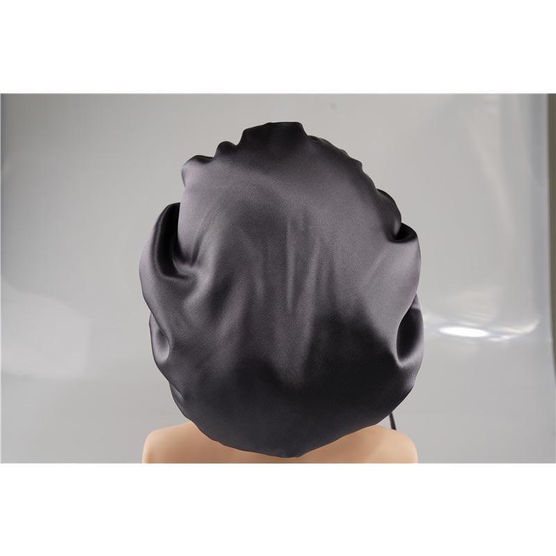 Silk hair cap - Double side - adjustable - Dark Grey