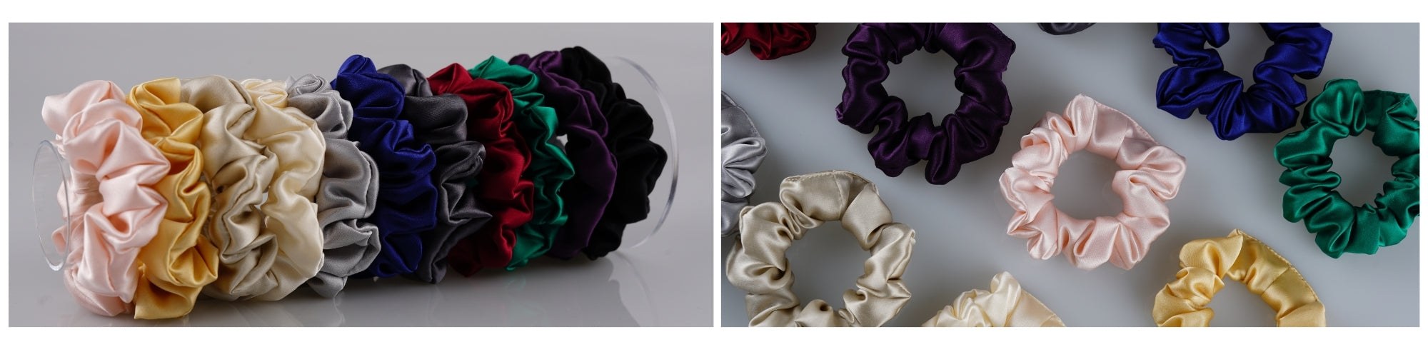 mulberry silk scrunchies