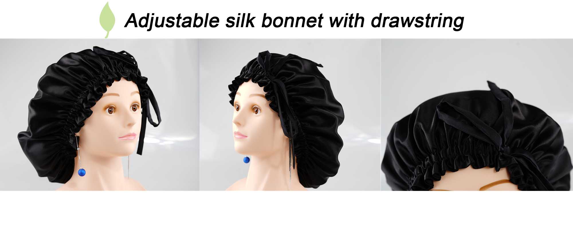 adjustable silk bonnet