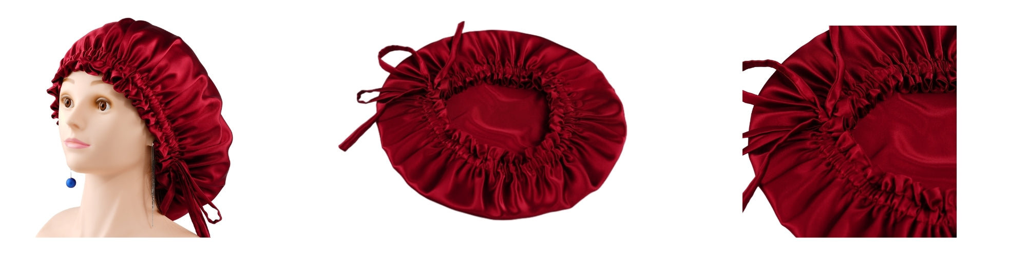 adjustable silk bonnet