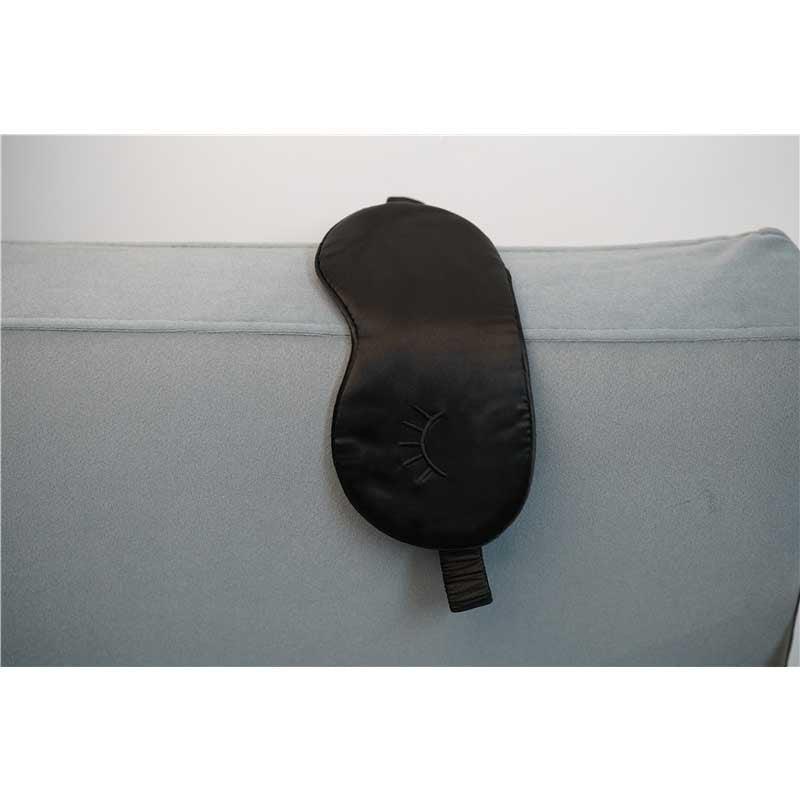 Black Silk Sleep Mask 19 Momme - eyelash