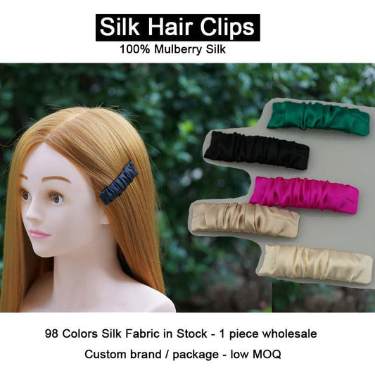 Silk hair clips