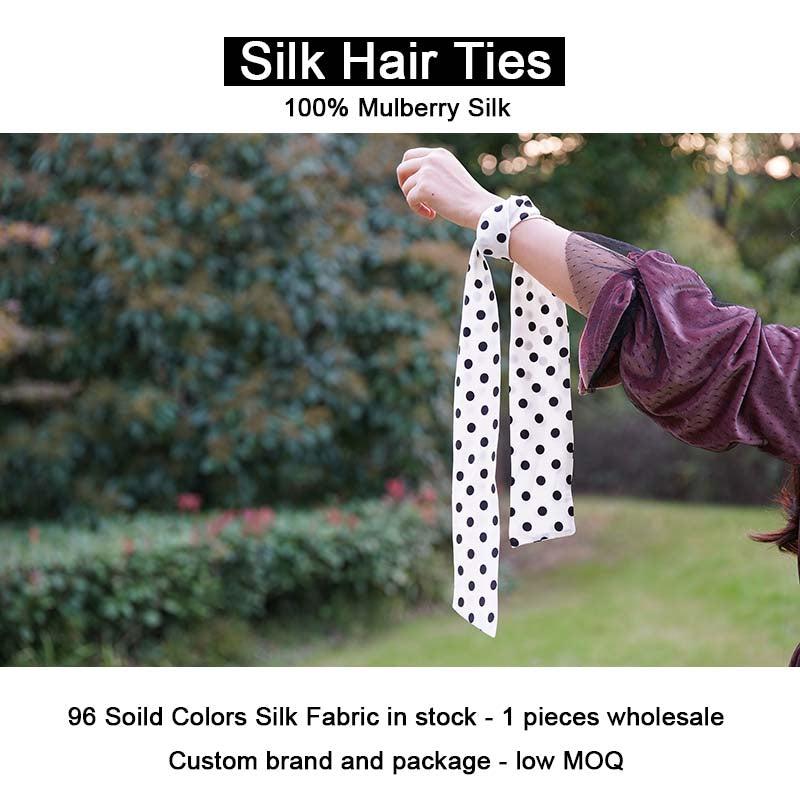 Silk Hair Ties - custom and wholesale