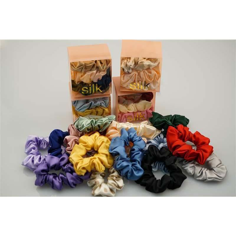 Medium Silk Scrunchies - custom and wholesale