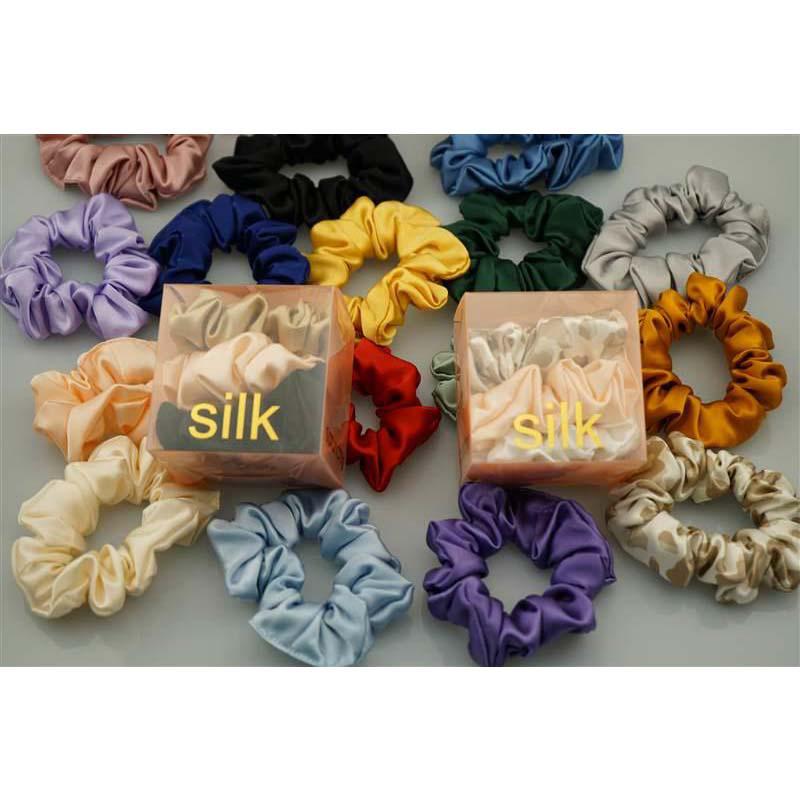 Medium Silk Scrunchies - custom and wholesale