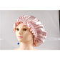 Silk hair cap - Double side - adjustable - Pink