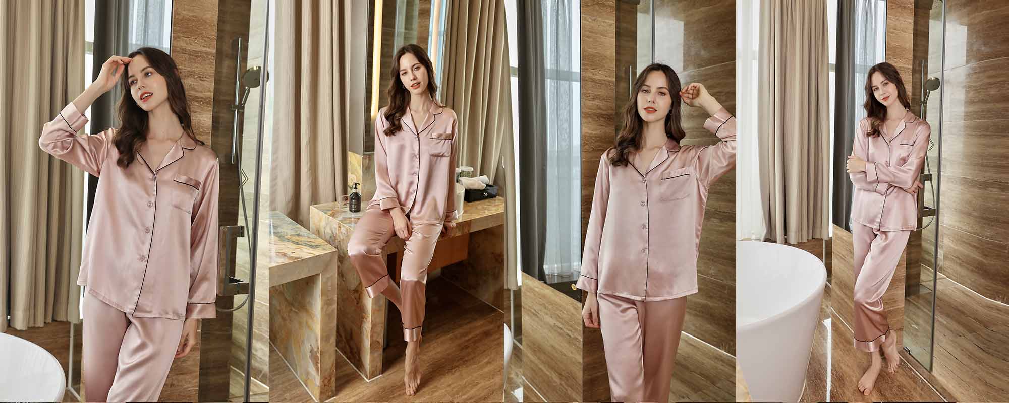 Long Silk Sleepwear 19 Momme - custom and wholesale