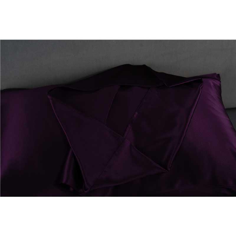 19 Momme silk pillowcase - Envelope - Queen - Deep Purple