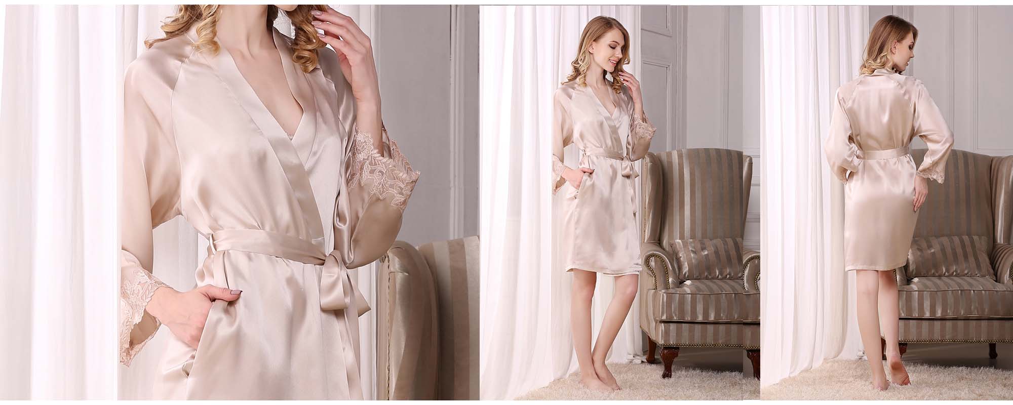 Silk Robe 16 Momme - custom and wholesale