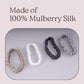 4 Pack Mini Silk Hair Ties - Neutral 