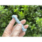 Powder Blue silk scrunchies mini