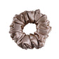 Large Silk Scrunchies Fluffy - Taupe