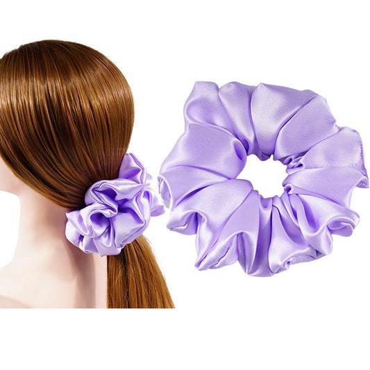 Oversized Silk Scrunchie Fluffy - Lilac