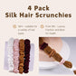 4 Pack Skinny Silk Scrunchies - Vivid 