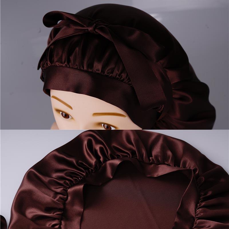 Adjustable silk bonnets single side for heavy hair