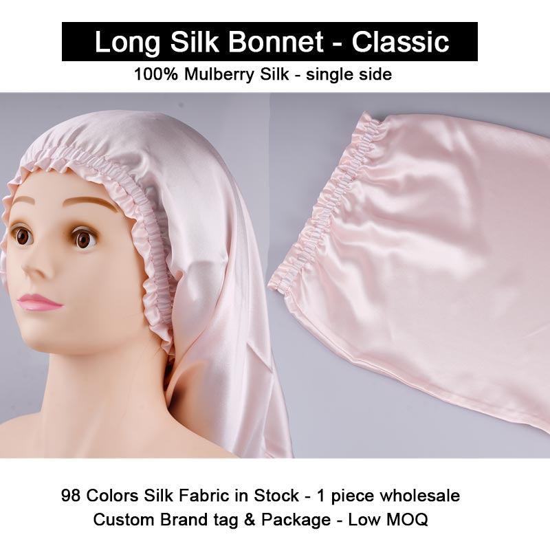 long silk bonnet