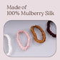 4 Pack Skinny Silk Scrunchies - Vivid 