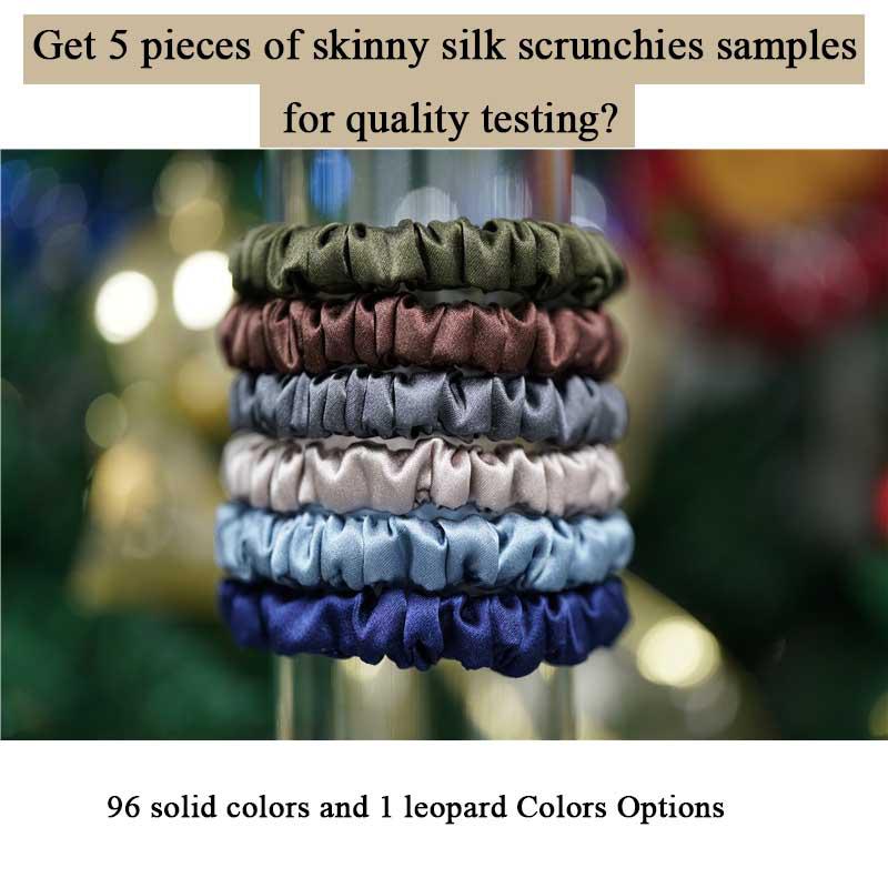 skinny silk scrunchies
