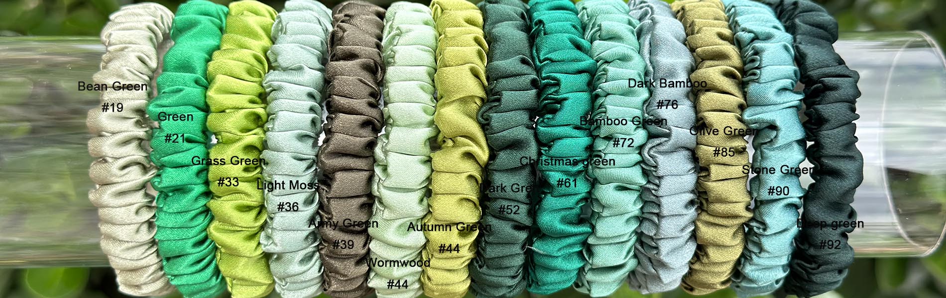 wholesale silk scrunchies mini