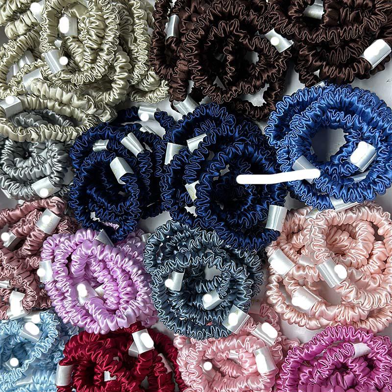 Mini Silk Scrunchies - custom and wholesale