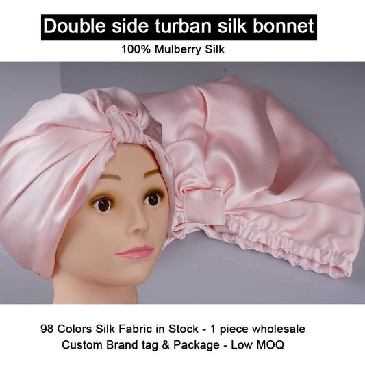 custom silk bonnets with logo