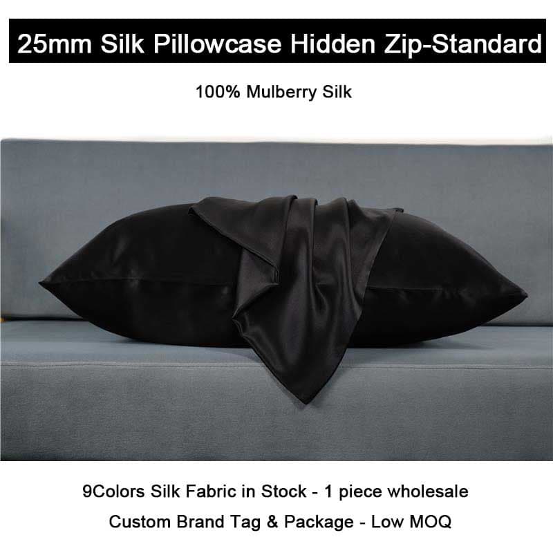 25mm-Zip-Standard-Silk Pillowcase