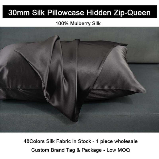 30mm-Zip-Queen-Silk Pillowcase