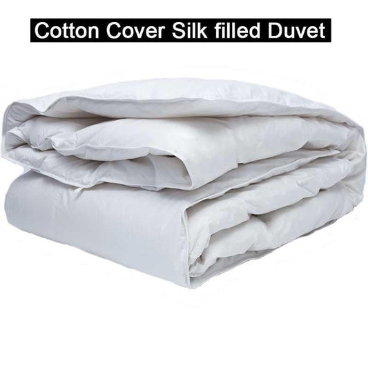 Cotton Cover Silk filled Duvet - Queen