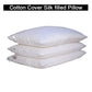Cotton Cover Silk filled Pillow - King