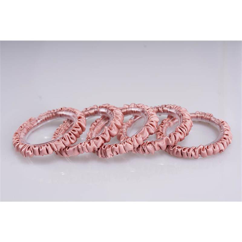 silk scrunchies mini Pastel pink bean