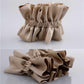 Pleated Silk Scrunchies Double layer