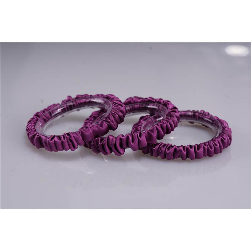 silk scrunchies mini Reddish purple