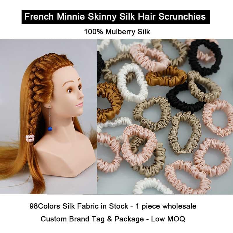 Silk Scrunchies French Minnie Skinny