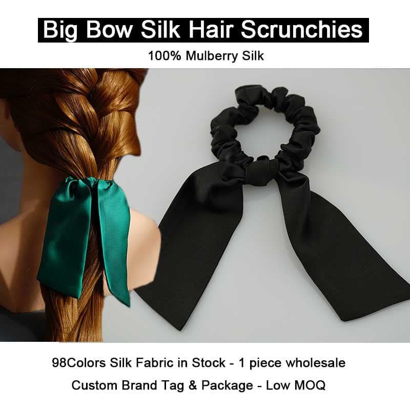 Silk Scrunchies big Bow