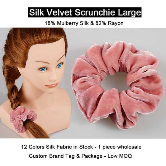 Silk Velvet Scrunchie Large