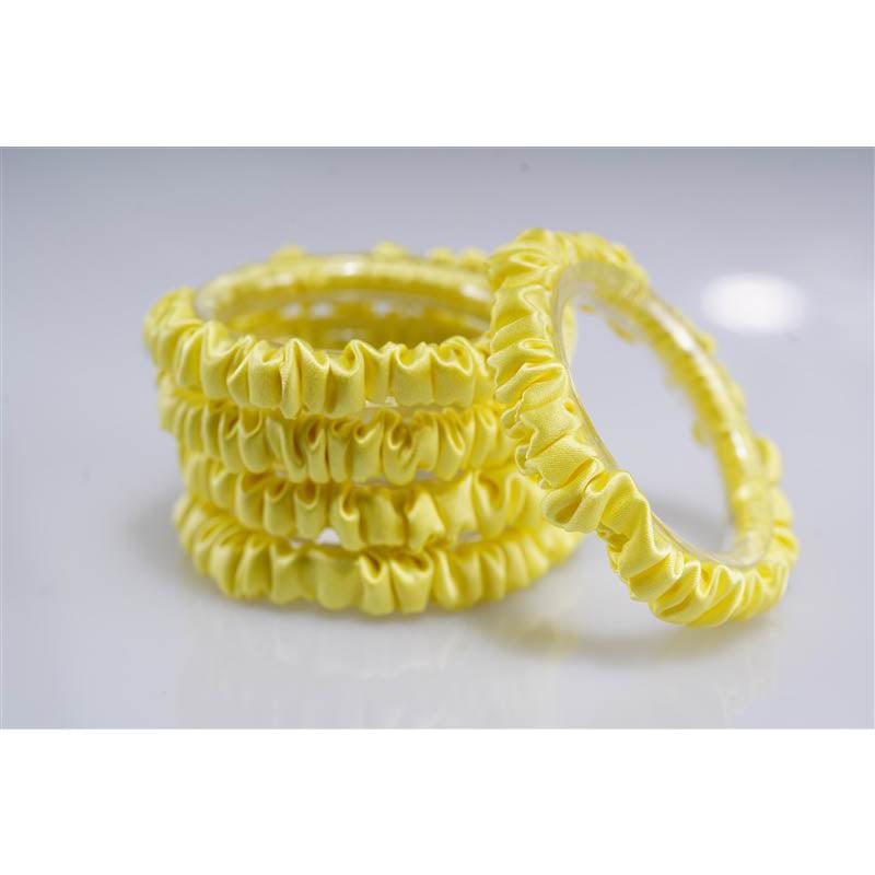 Lemon silk scrunchies mini