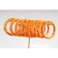 Orange silk scrunchies mini