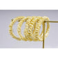 Light yellow silk scrunchies mini