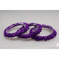 Purple silk scrunchies mini